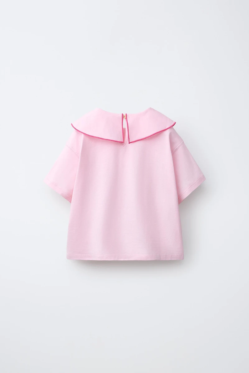 SCARF BOW T-SHIRT
