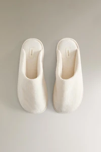 JACQUARD MULE SLIPPERS