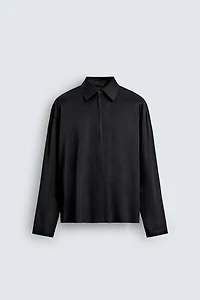 SATIN POLO SHIRT