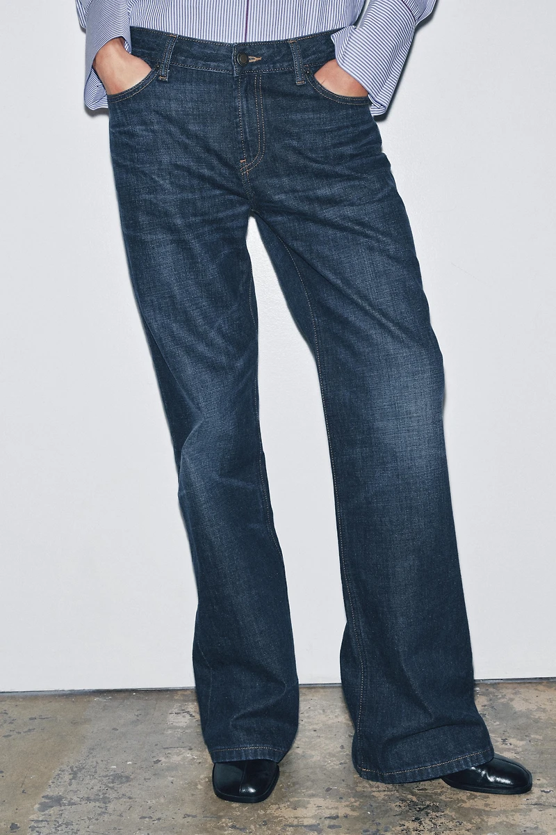 ZW COLLECTION LOW-RISE BOOTCUT JEANS