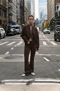 INTERLOCK FLARE PANTS