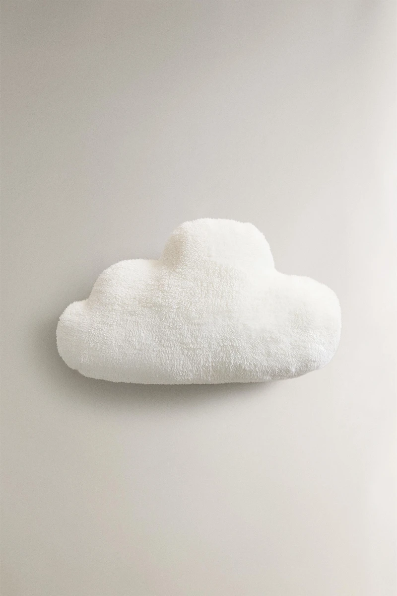 COUSSIN ENFANT NUAGE FAUSSE FOURRURE GAZE