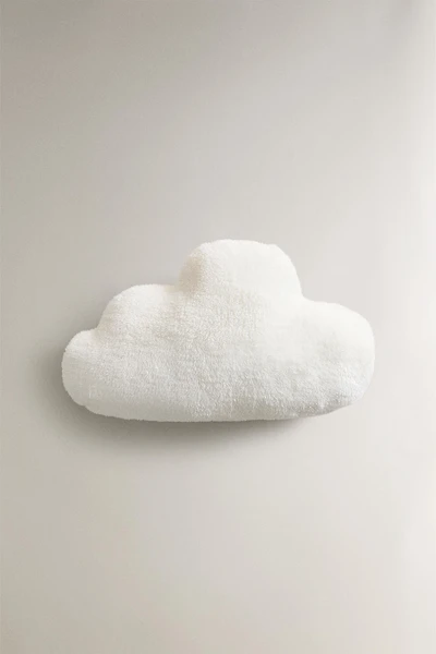 CHILDREN’S FAUX FUR MUSLIN CLOUD THROW PILLOW