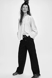 ROMANTIC SWISS DOT SHIRT