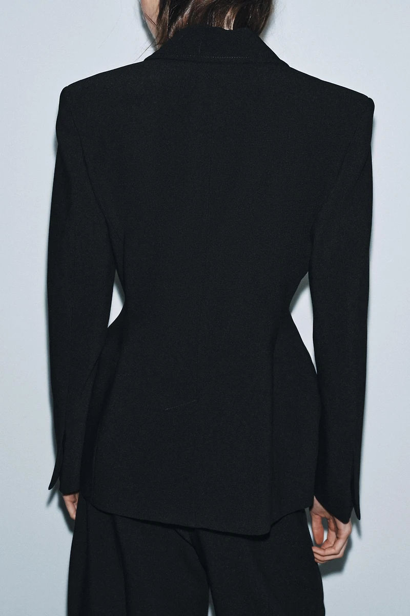 TOPSTITCHED FITTED BLAZER ZW COLLECTION