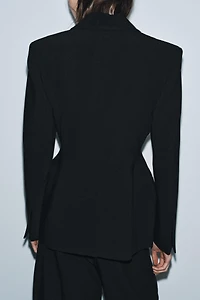 TOPSTITCHED FITTED BLAZER ZW COLLECTION