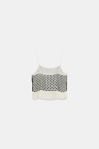 TOP PAILLETTES FIL MÉTALLISÉ