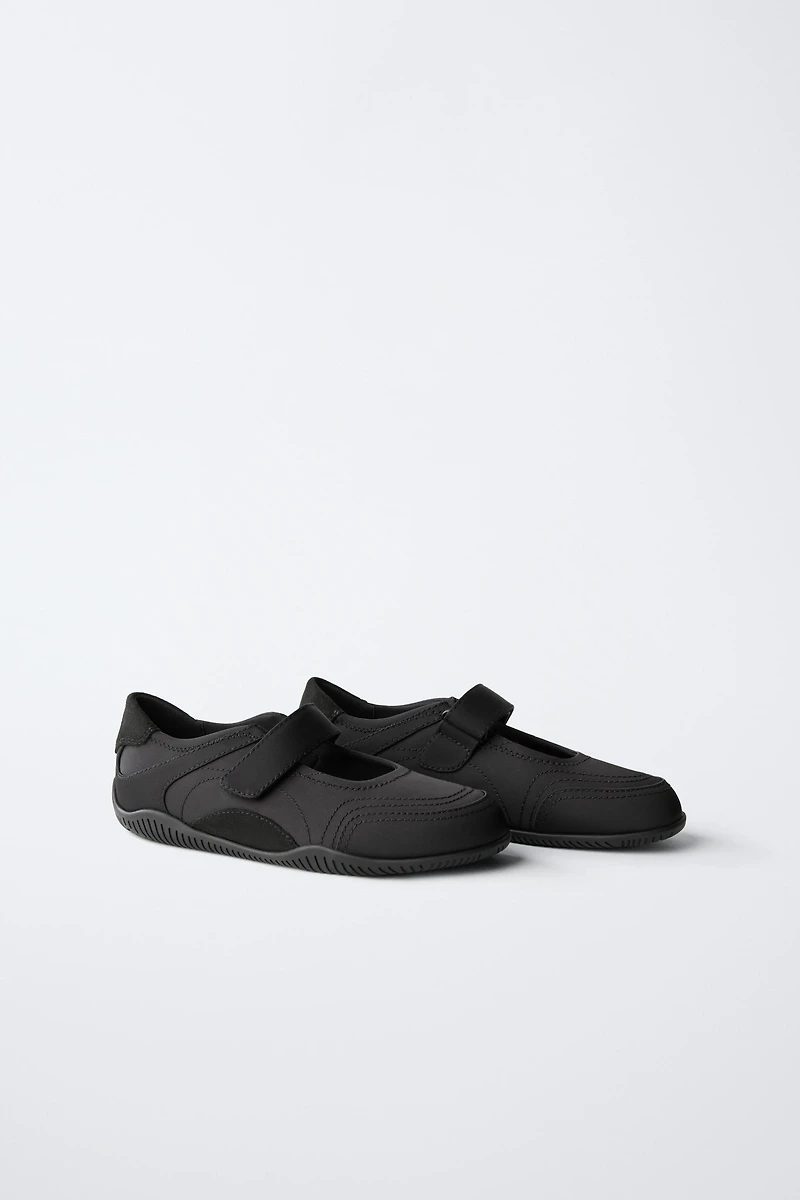 SPORTY BALLET FLATS WITH PIECES