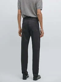 Pantalon slim fit imitation jean