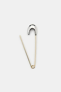 LOT DE 2 FERMOIRS COMBINÉS AIGUILLE À BRILLANTS