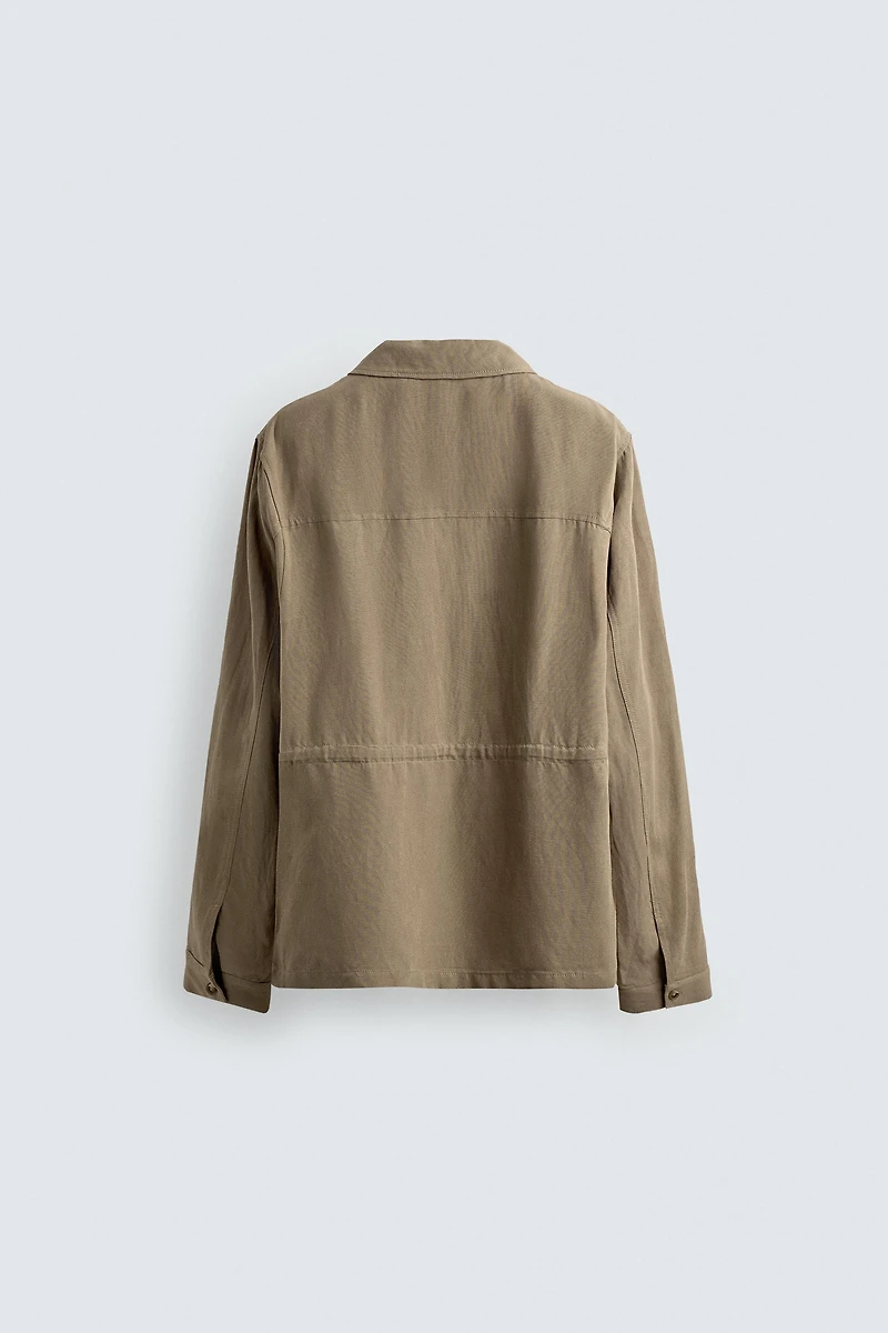 LIGHTWEIGHT VISCOSE - LINEN PARKA