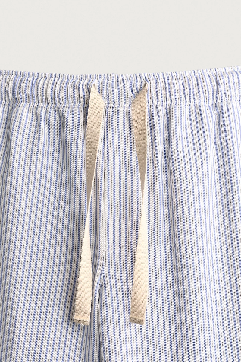 STRIPED WIDE FIT PANTS
