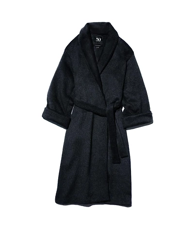 MANTEAU-ROBE DE CHAMBRE EN CACHEMIRE LINDA EVANGELISTA
