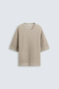 100% LINEN KNIT T-SHIRT
