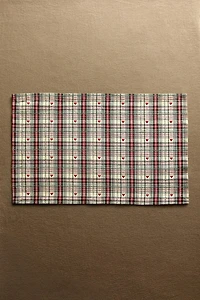 SET DE TABLE FIL TEINTÉ CŒUR NOËL (LOT DE 2)