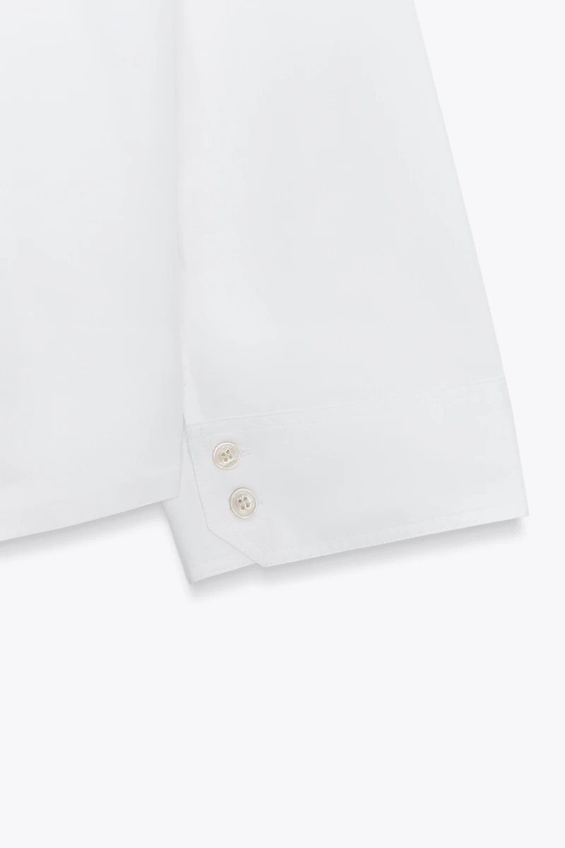 POPLIN BUTTON SHIRT