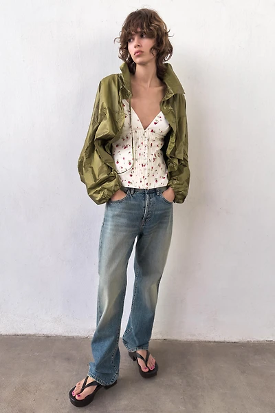 PLEATED STRAP TOP