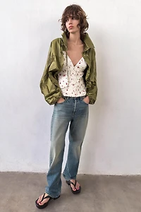 PLEATED STRAP TOP