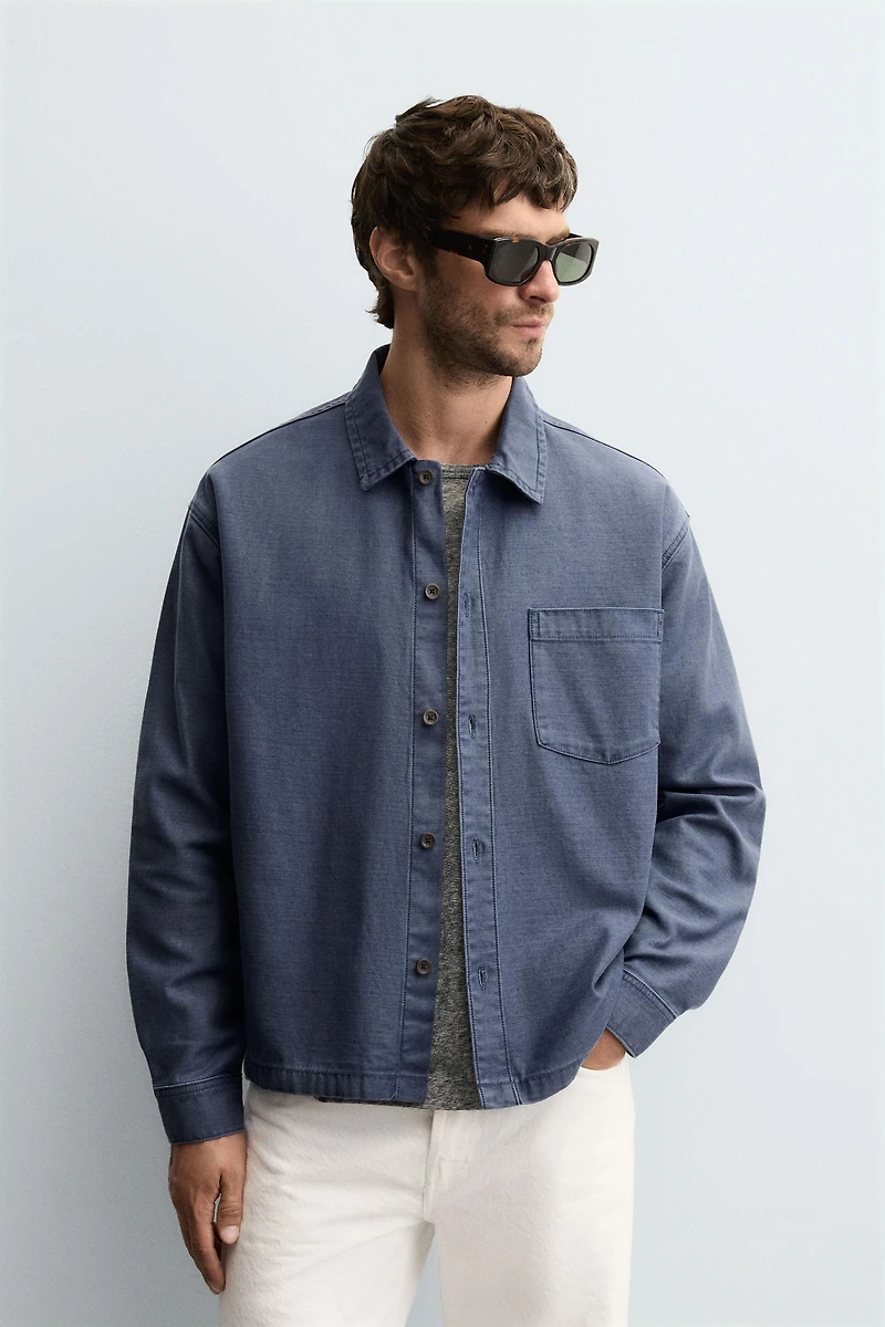 BOXY FIT DENIM SHIRT