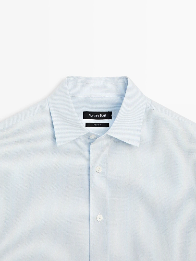 Chemise regular fit milleraies