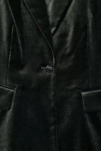 TAILORED VELVET BLAZER ZW COLLECTION