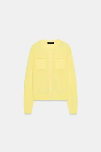 WOOL CARDIGAN WITH POCKETS