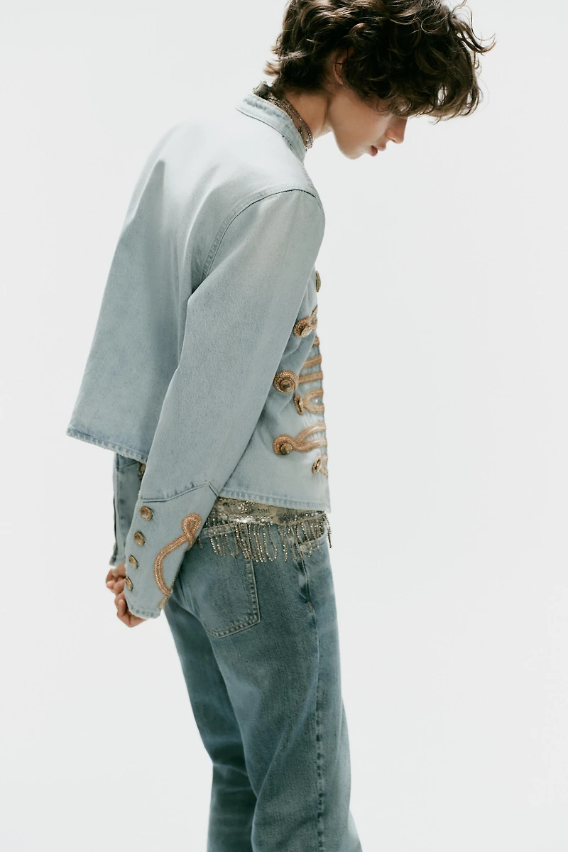 TRF DENIM BUTTON JACKET