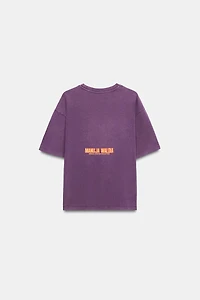 MANUJA WALDIA WASHED EFFECT PRINTED T-SHIRT