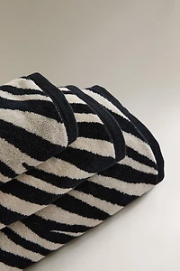 SERVIETTE DE BAIN VELOURS IMPRIMÉ ANIMAL