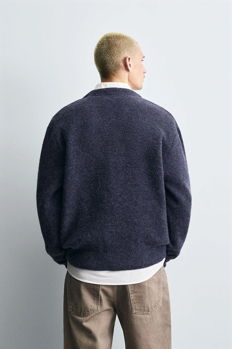 TEXTURED KNIT CARDIGAN