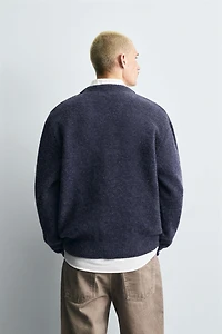 TEXTURED KNIT CARDIGAN