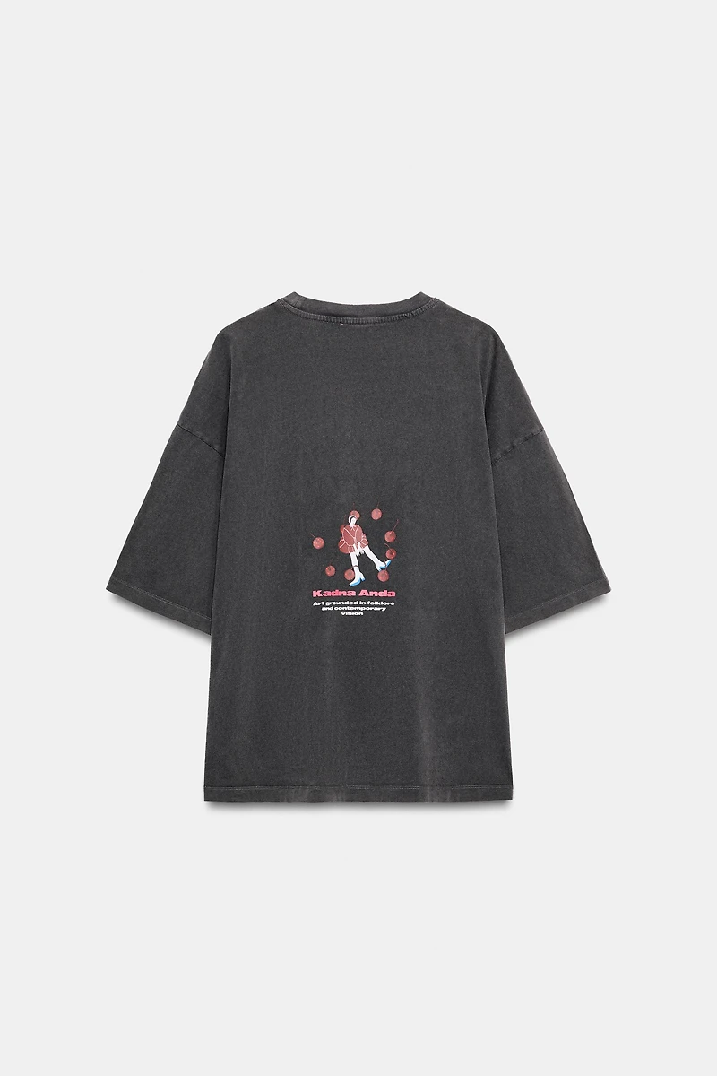 T-SHIRT EFFET DÉLAVÉ KADNA ANDA