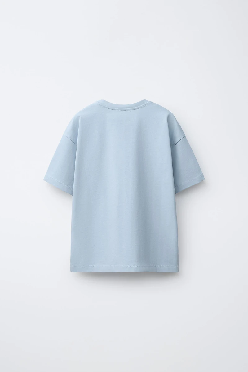 HEAVYWEIGHT EMBROIDERED TEXT T-SHIRT