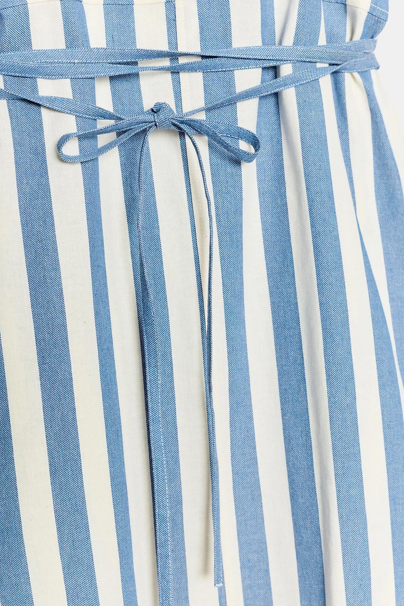 ZW COLLECTION STRIPED MIDI DRESS