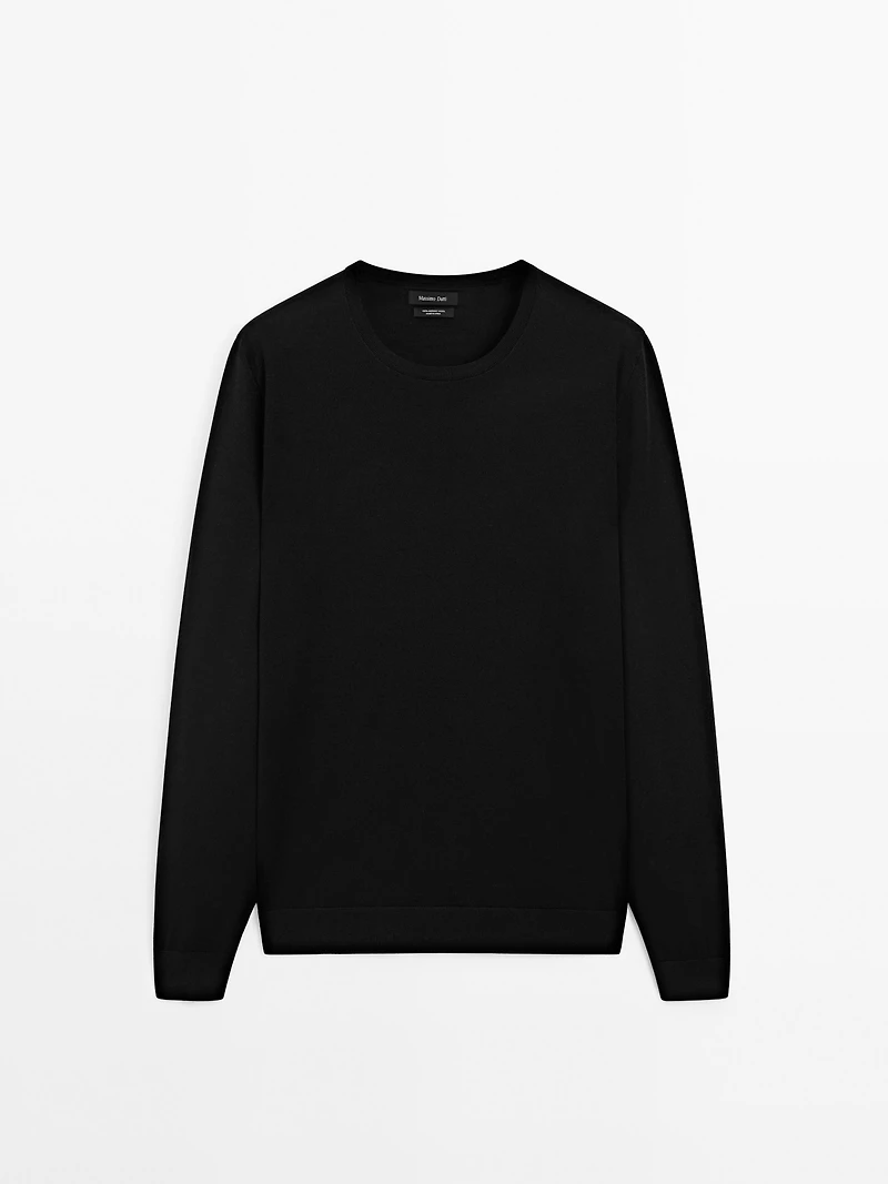 100% merino wool knit sweater