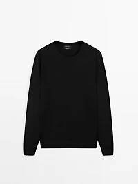100% merino wool knit sweater