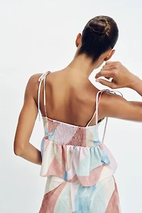 PRINTED STRAP TOP