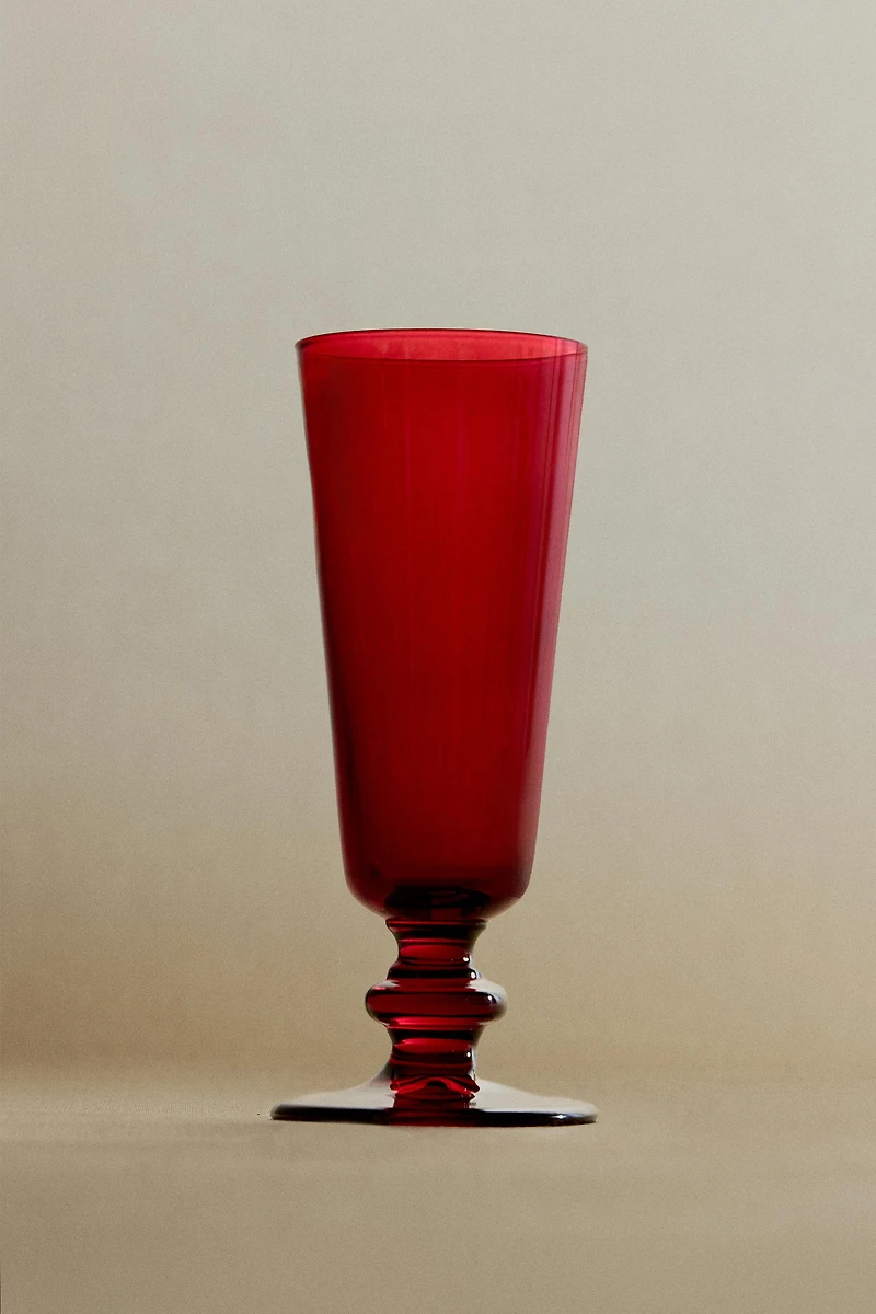 FLÛTE EN VERRE DE NOËL