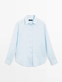 Flowing shirt with collar