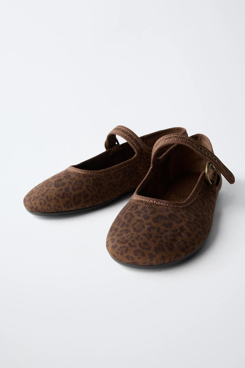 ANIMAL PRINT BALLET FLATS