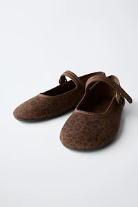ANIMAL PRINT BALLET FLATS