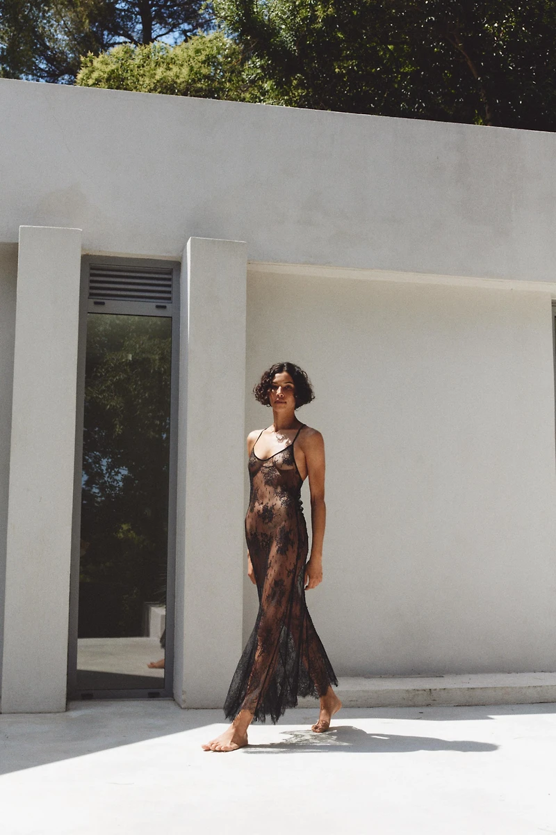 LACE STRAP DRESS