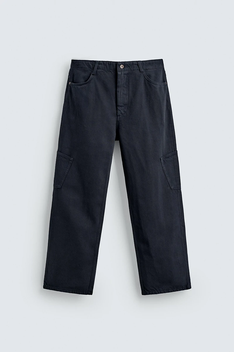 STRAIGHT FIT CARGO PANTS