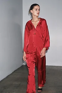 CHEMISE SATINÉE À POCHE LIMITED EDITION