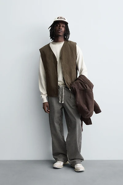 STITCHED PUFFER VEST