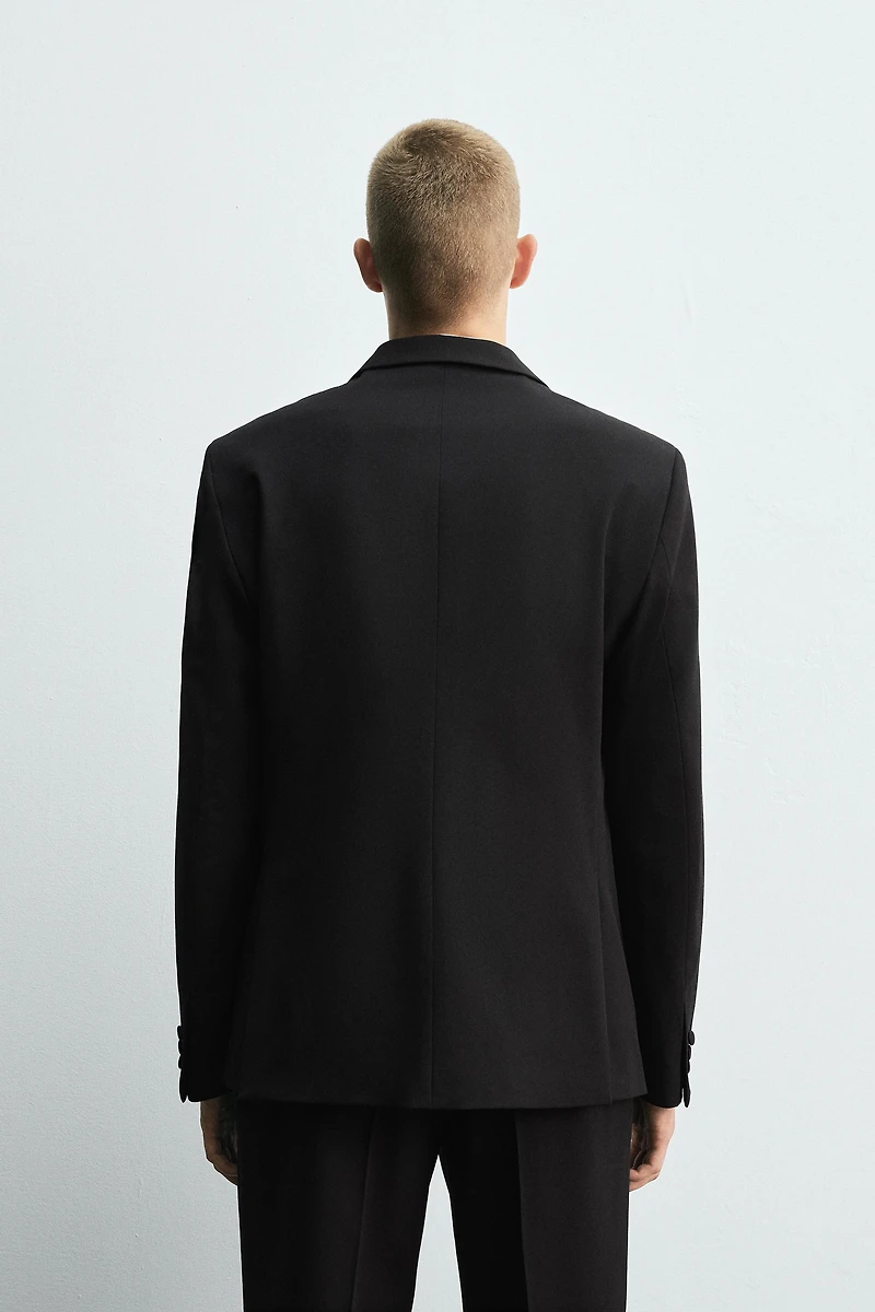 BLAZER COSTUME SMOKING AVEC LAINE