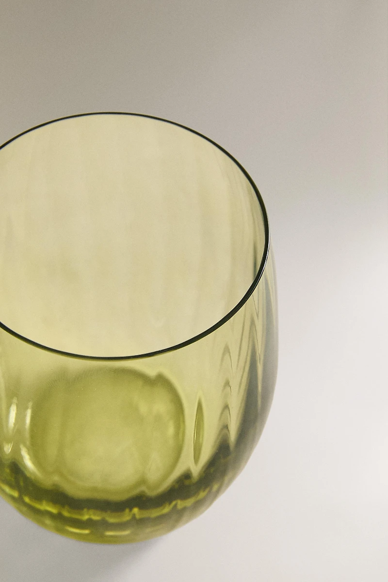 RAISED CRYSTALLINE TUMBLER
