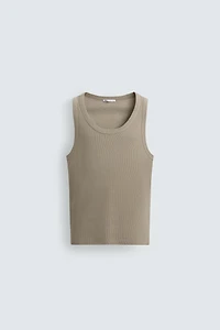 RIBBED TANK TOP