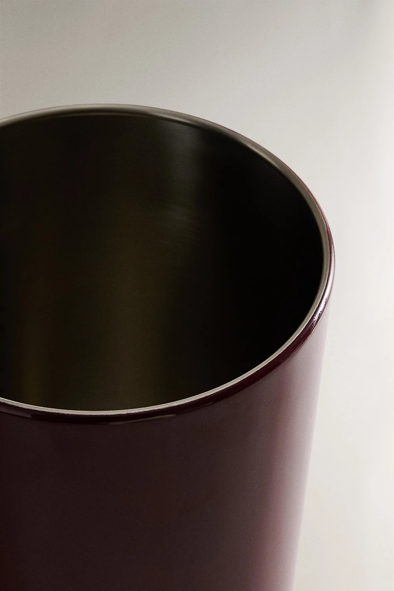 POUBELLE MÉTAL CYLINDRIQUE