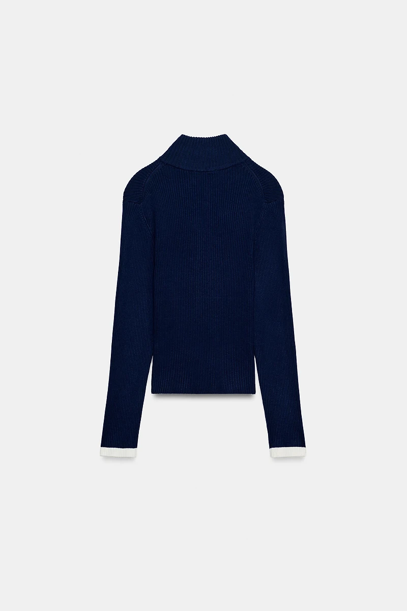 RIB KNIT CARDIGAN